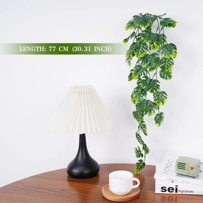 79cm Artificial Persian Fern Vine Plant - Turtle Leaf Hanging Decoration for Garden, Balcony, Wedding, and Party Decor