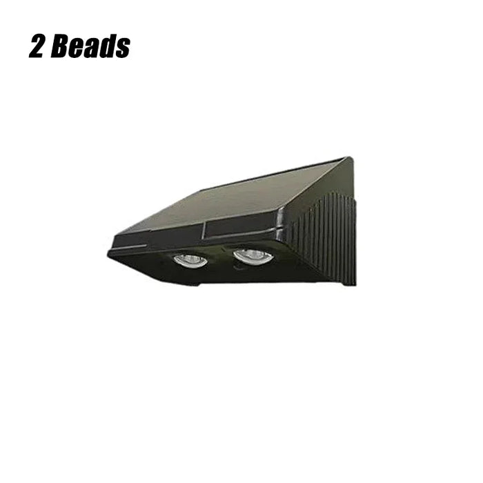 Solar Wall Light LED Outdoor Lamp – Waterproof, Solar-Powered, 1/2/3/4 LED Beads for Porch, Balcony, Courtyard, and Fence Decor