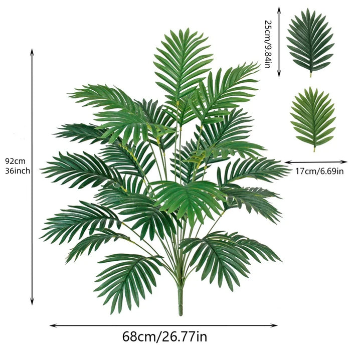 Big Size Artificial Palm Tree with Green Leaves – Simulated Bonsai Potted Plant for Home, Office, and Outdoor Decor (68cm, 84cm, 92cm)