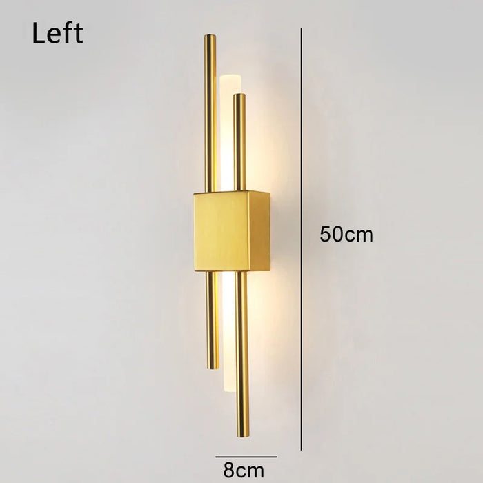 Nordic LED Wall Lamp – Contemporary Wall Sconce for Bedroom, Staircase, and Living Room