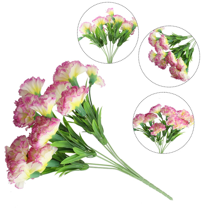 Artificial Carnation Flower – Fake Silk Carnation Bouquet for Weddings, Parties, Home & Garden Decoration