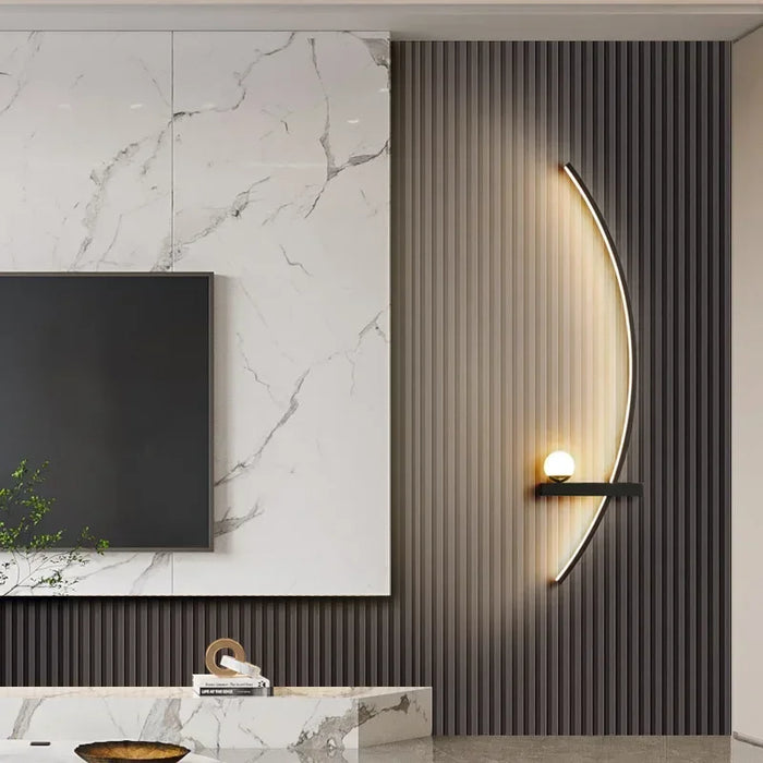 Nordic LED Wall Lamp – Modern Stripes Wall Sconce for Bedroom, Living Room, Study, and Stairs – Indoor Lighting Fixture with Up & Down Luster