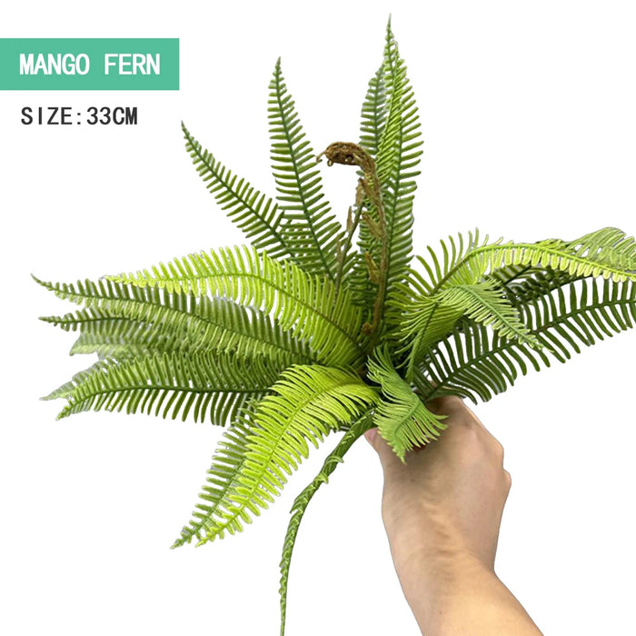 Artificial Fern Leaf Persian Grass Plant – Hanging Decorative Greenery for Home, Office, and Hotel Decoration, DIY Landscaping Greening Material
