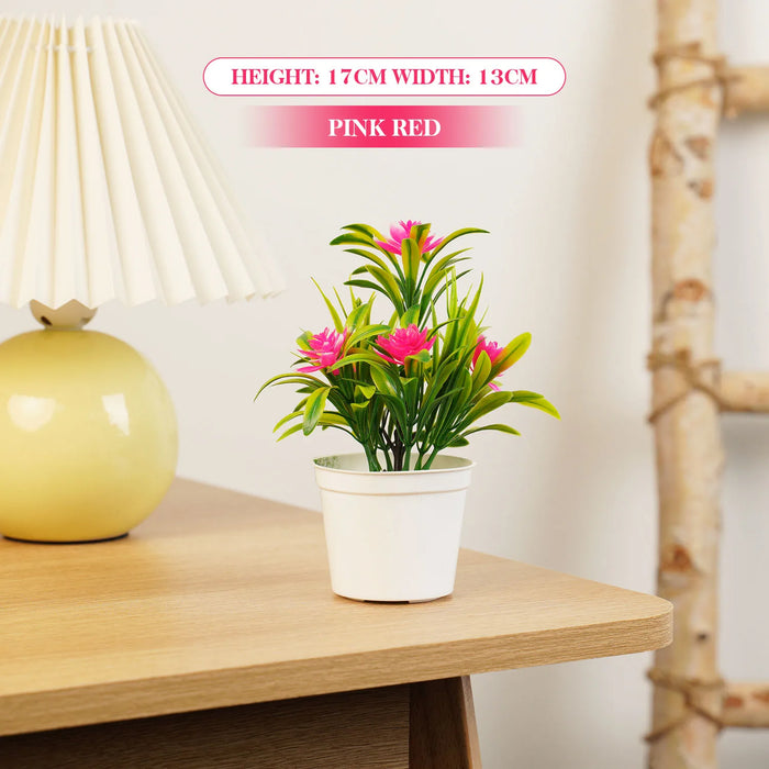 Potted Green Bonsai Artificial Plant – Decorative Fake Flower for Home, Office, Weddings, and Parties