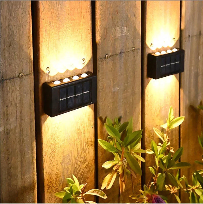 Outdoor Solar LED Wall Lights – Waterproof Up and Down Lighting for Garden, Balcony, Yard, and Street Decor