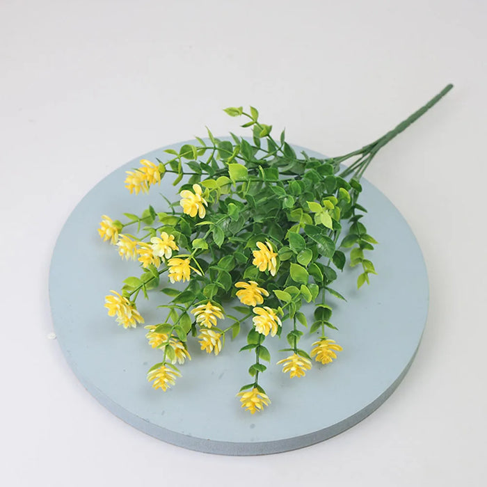 1 Bundle Artificial Flowers – UV Resistant Shrubs, Fake Flower Greenery for Office, Kitchen, Wedding & Garden Decoration