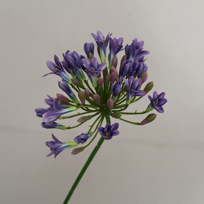 Luxury African Agapanthus Silk Artificial Flower Branch – Wedding, Home, and Table Decoration for Fall & Christmas
