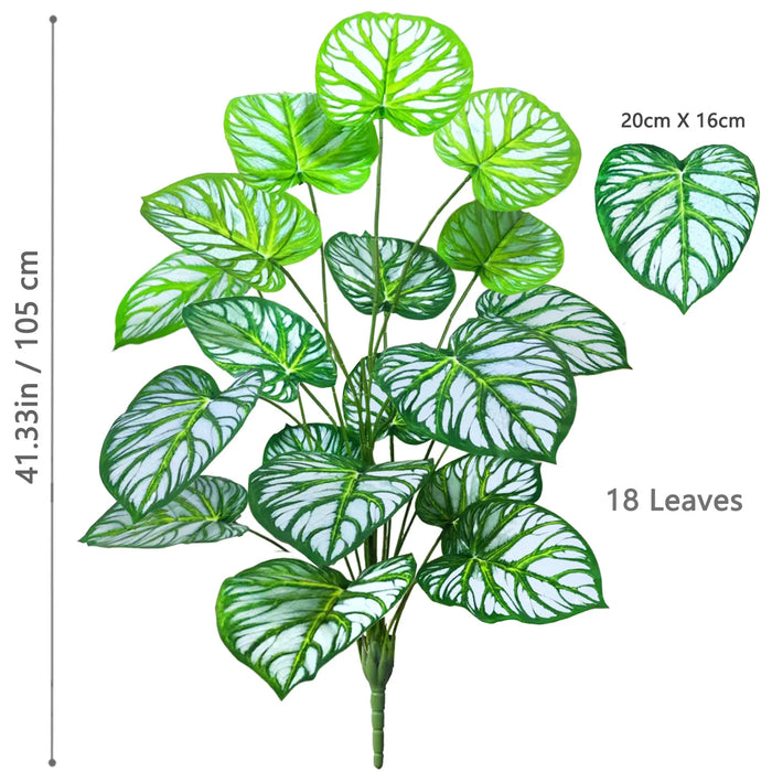 60-105cm Artificial Water Lily & Apple Leaf Potted Plant – Purple Violin Leaf Ornament for Home, Office, and Event Decor