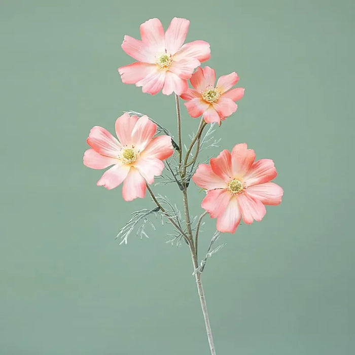 6-Head Artificial Cosmos Flowers – Silk Floral Home Decor for Living Room, Weddings, and Special Events