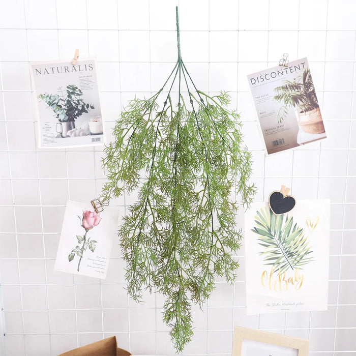Artificial Vine Plant – Grape Vine Leaves Wall Hanging for Home, Garden, Wedding, and Party Decoration – Outdoor Rattan Fake Plants