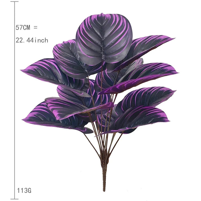 Purple Leaf Artificial Plant Bonsai – 60cm, 75cm, or 85cm Decorative Ornament for Home, Party, Hotel, and Desk Decor