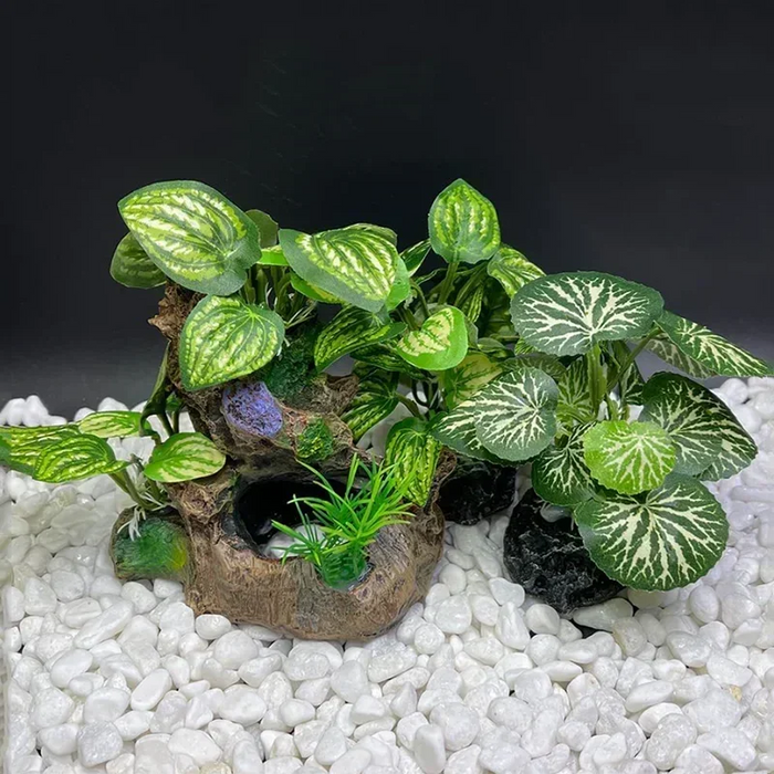 Artificial Underwater Grass for Aquarium – Lifelike Simulation Fish Tank Decoration, Plastic & Resin Aquarium Background Plant