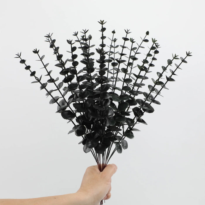 12pcs Artificial Eucalyptus Stems – Silver Dollar Greenery for Wedding Bouquets, Floral Arrangements, and Home Decor