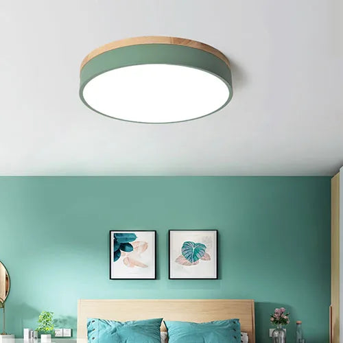 Modern LED Ceiling Light – 27W Surface-Mounted Fixture with Warm, Cold, and Natural Light Options for Living Room, Bedroom, and Kitchen