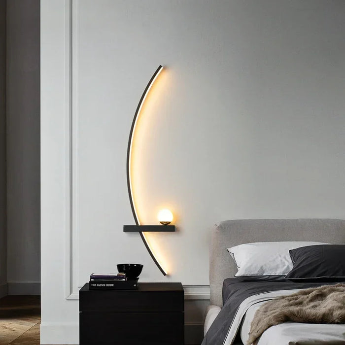 Nordic LED Wall Lamp – Modern Stripes Wall Sconce for Bedroom, Living Room, Study, Stairs, and Home Décor