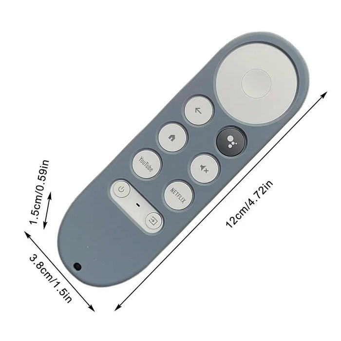 Non-Slip Soft Silicone Remote Control Case for Google TV – Protective Cover with Luminous Design for Chromecast Voice Remote