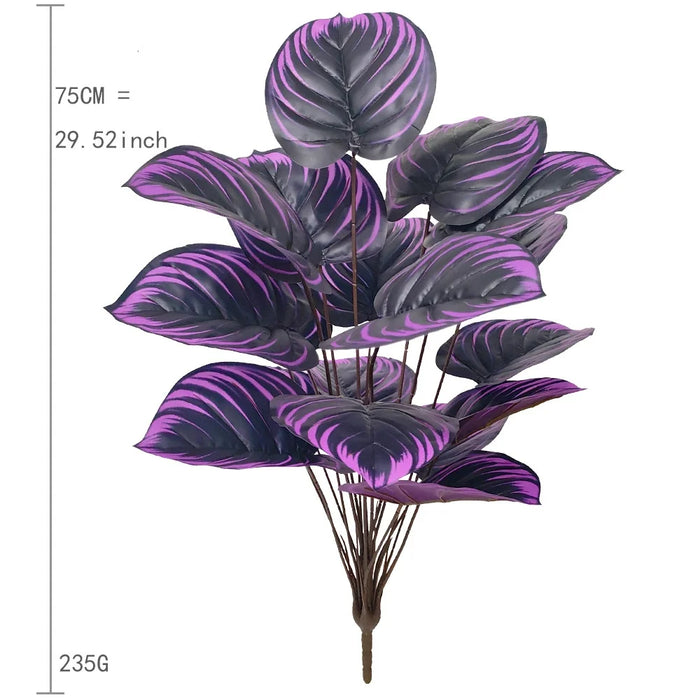 Purple Leaf Artificial Plant Bonsai – 60cm, 75cm, or 85cm Decorative Ornament for Home, Party, Hotel, and Desk Decor