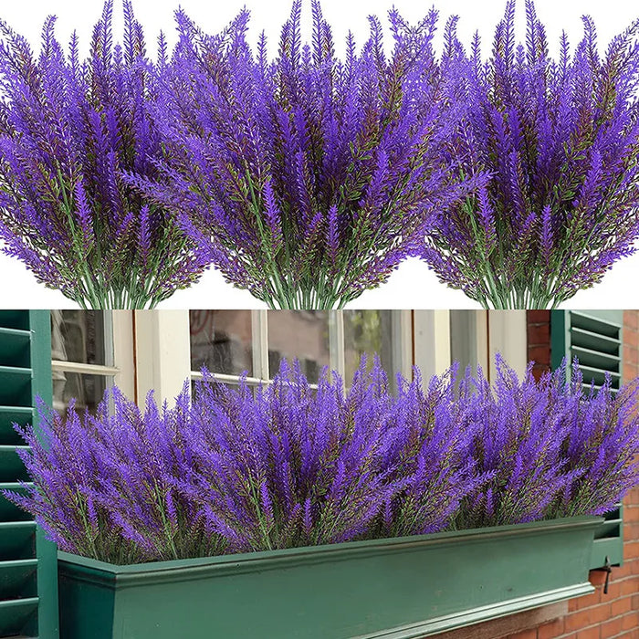 5Pcs Artificial Lavender Flowers – Realistic Faux Flower Bouquet for Wedding, Home Décor, and Office Decoration – Nordic Style Vase Storage
