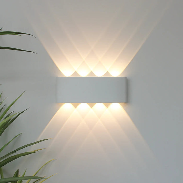 Outdoor & Indoor Waterproof LED Wall Light – Aluminum Porch & Garden Lamp, Up & Down Lighting for Bedroom and Living Room Decor