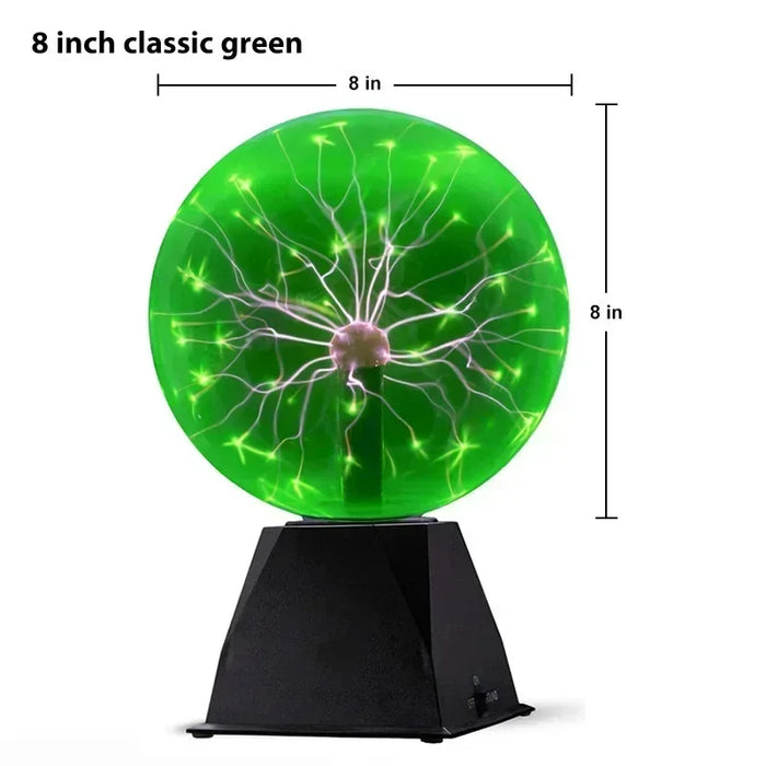 8-Inch Sound Control Magic Plasma Ball Lamp – LED Night Light with Touch & Sound Sensitivity for Party, Christmas, & Atmosphere Decor