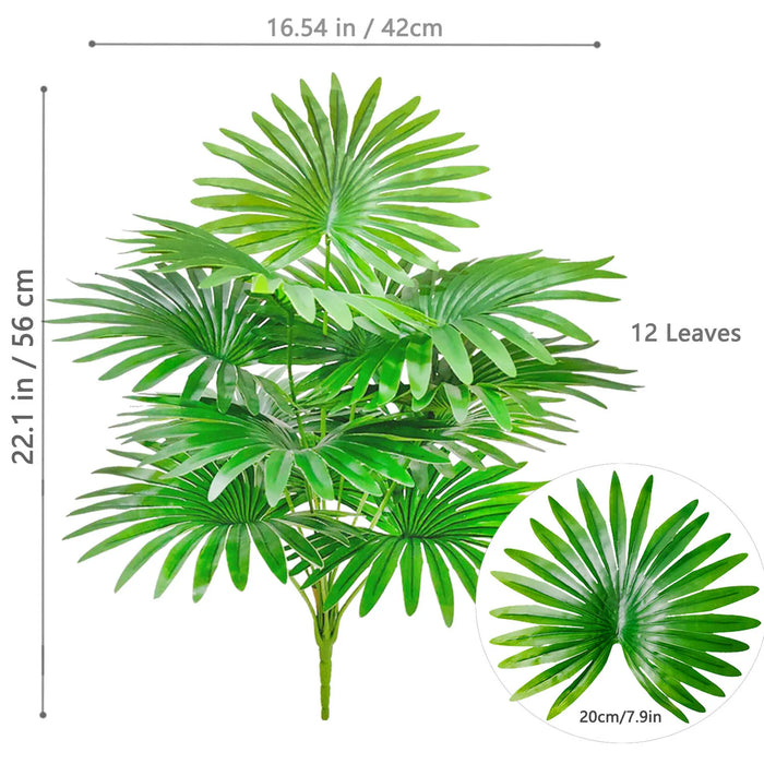 Artificial Fan Palm Tree – Large Tropical Fake Plant for Office, Home, and Holiday Decoration (60-105cm)