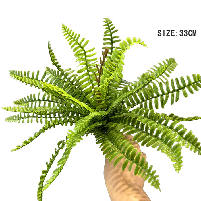 Artificial Fern Leaves Persian Grass Plant – 33-48cm Hanging Wall Décor for Home, Office, and Outdoor DIY Landscaping