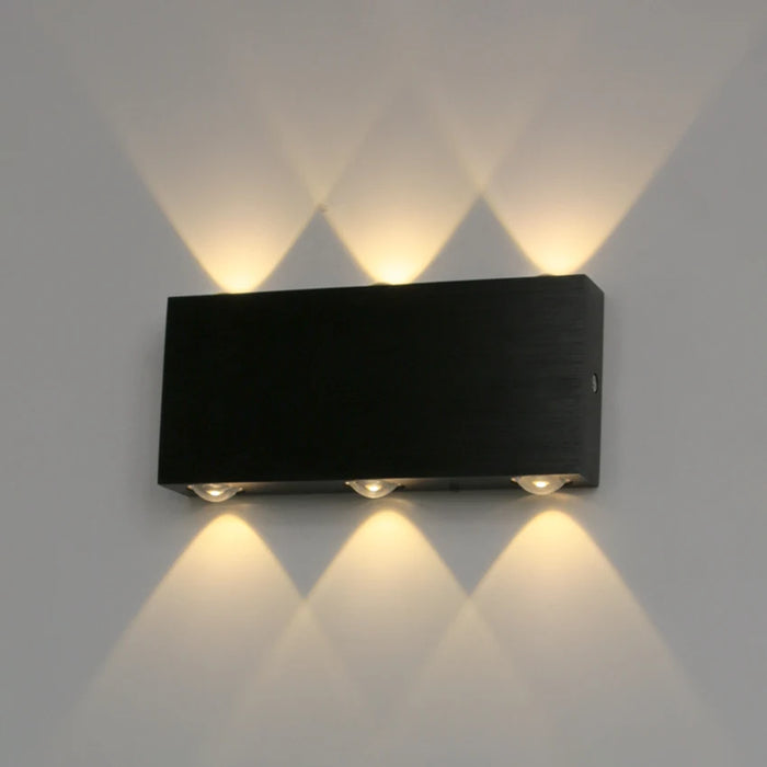 Modern Minimalist LED Wall Lamp – 2W/4W/6W Up & Down Aluminum Light for Bedroom, Living Room, Corridor & Hotel Décor