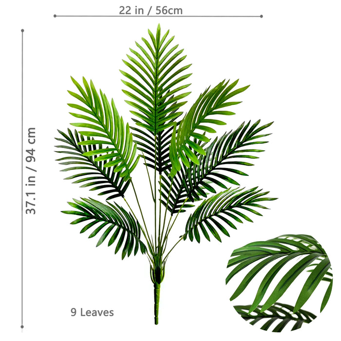 105cm/41.3in Artificial Areca Palm Tree – Fake Tropical Yellow Palm Plant for Indoor, Home, Office, and Event Decor