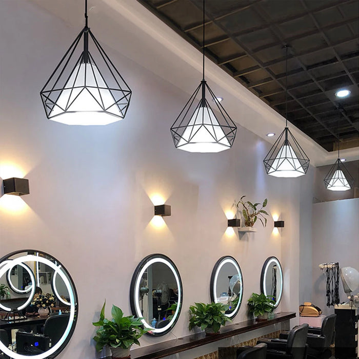 Vintage Metal Pendant Light – Adjustable Hanging Lamp for Kitchen, Bedroom, and Living Room Lighting