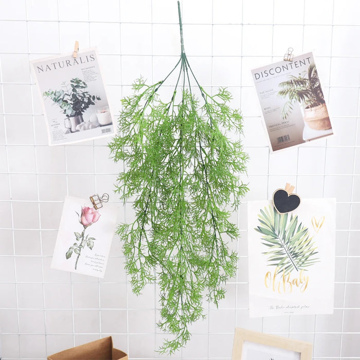 Artificial Vine Plant – Grape Vine Leaves Wall Hanging for Home, Garden, Wedding, and Party Decoration – Outdoor Rattan Fake Plants
