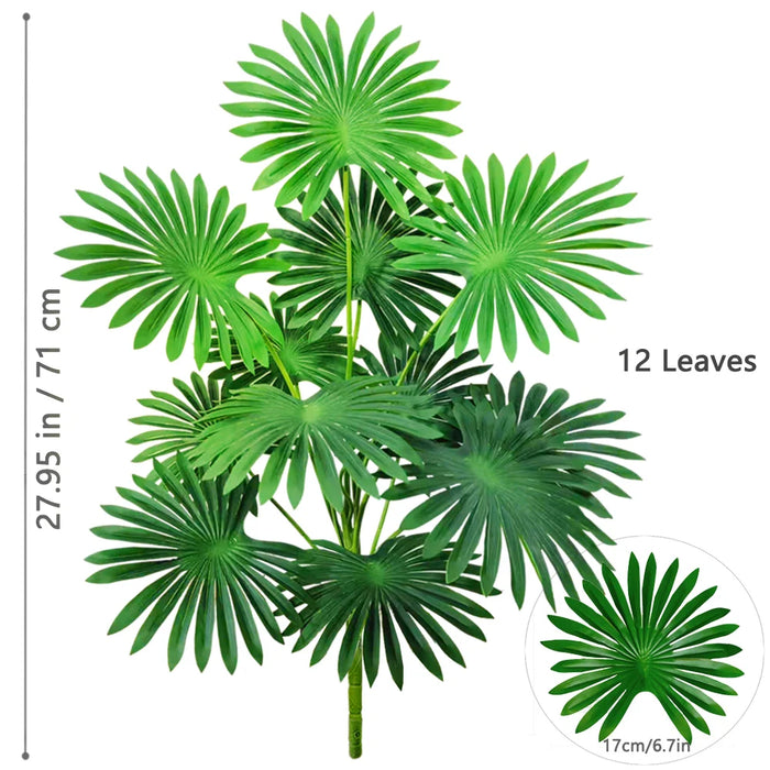 Artificial Fan Palm Tree – Large Tropical Fake Plant for Office, Home, and Holiday Decoration (60-105cm)