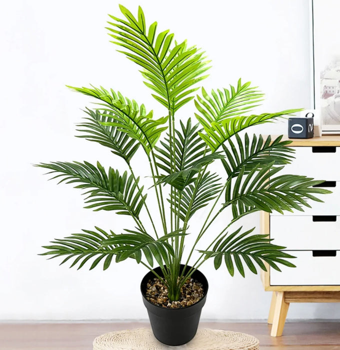 Big Size Artificial Palm Tree with Green Leaves – Simulated Bonsai Potted Plant for Home, Office, and Outdoor Decor (68cm, 84cm, 92cm)