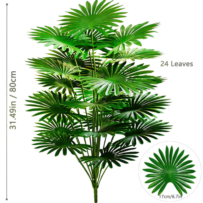 Artificial Fan Palm Tree – Large Tropical Fake Plant for Office, Home, and Holiday Decoration (60-105cm)