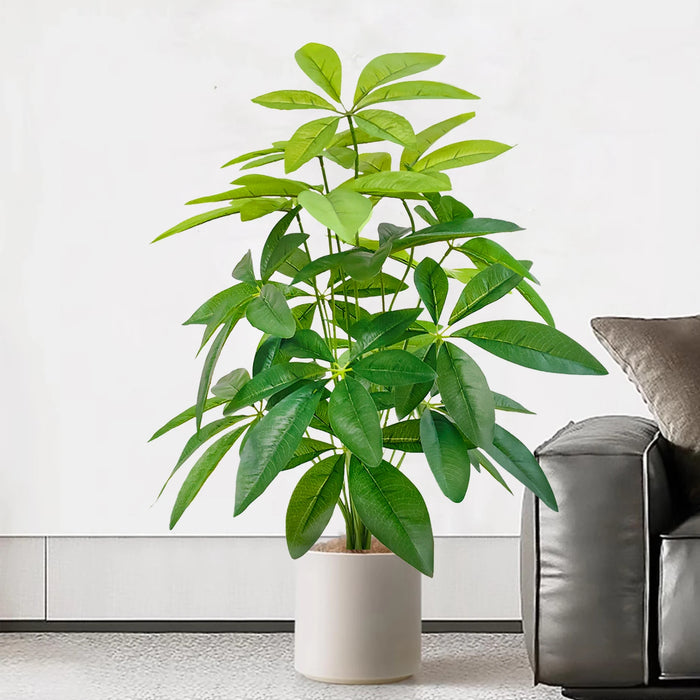Artificial Money Tree – 68cm/26.7in Monstera Deliciosa Faux Plant for Home & Office Décor