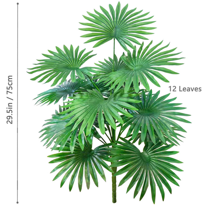 Artificial Fan Palm Tree – Large Tropical Fake Plant for Office, Home, and Holiday Decoration (60-105cm)
