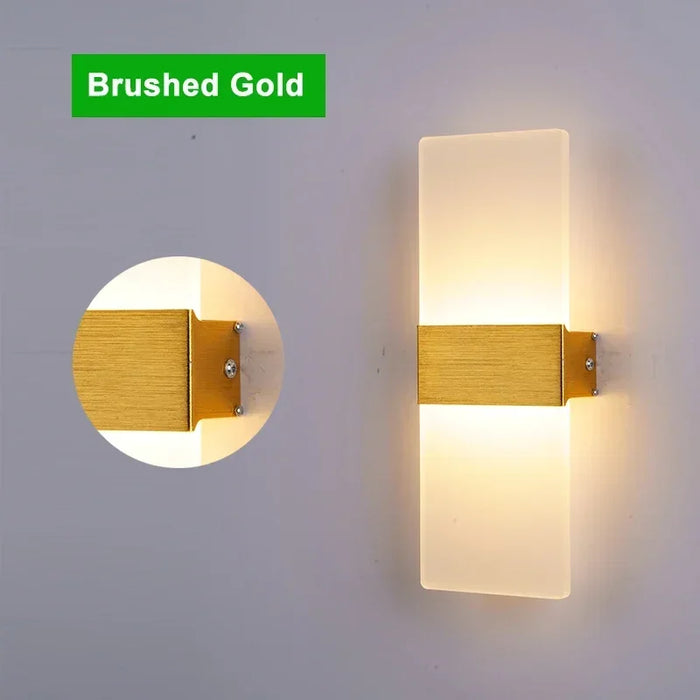 Modern LED Wall Lamp – Up & Down Wall Sconce for Bedroom, Living Room, and Corridor