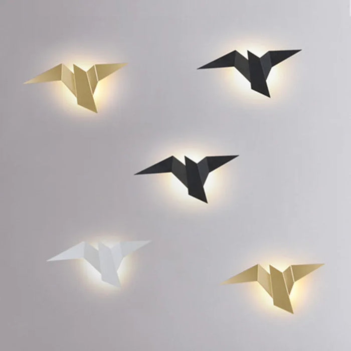 Nordic LED Bird Wall Lamp – Modern Wall Light for Bedroom, Living Room, Stairs, and Bedside – Up & Down Lighting, Iron Shade, AC Powered