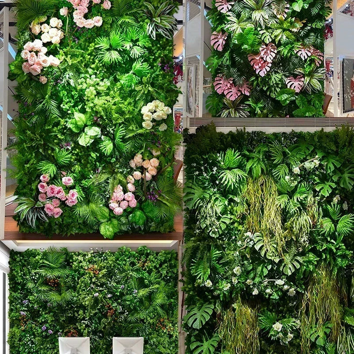 Artificial Boxwood Wall Panel – 50x50cm UV-Resistant Privacy Screen for Home, Wedding, and Outdoor Decoration"