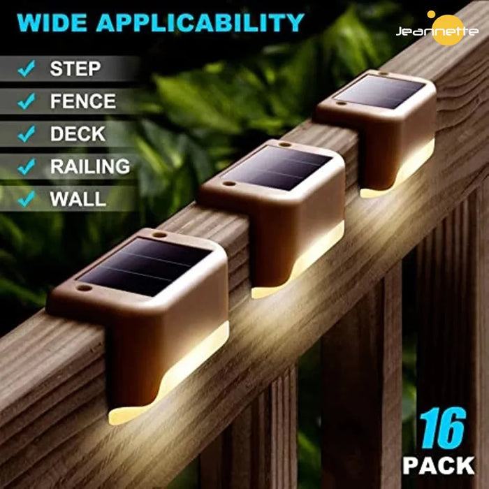 Solar LED Path and Deck Light – Waterproof Outdoor Garden Step Lamp for Patio, Fence, and Stair Lighting