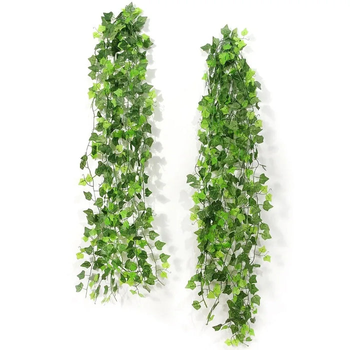 2.1M Artificial Hanging Ivy Plant Vine Garland – Silk Greenery for Garden, Wedding, Home, and Party Wall Decor