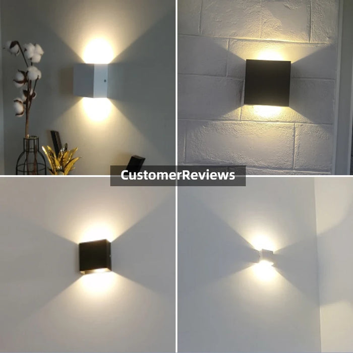 Modern Up & Down LED Wall Lamp – 6W/12W Aluminum Indoor Light for Bedroom, Living Room, Staircase & Decor