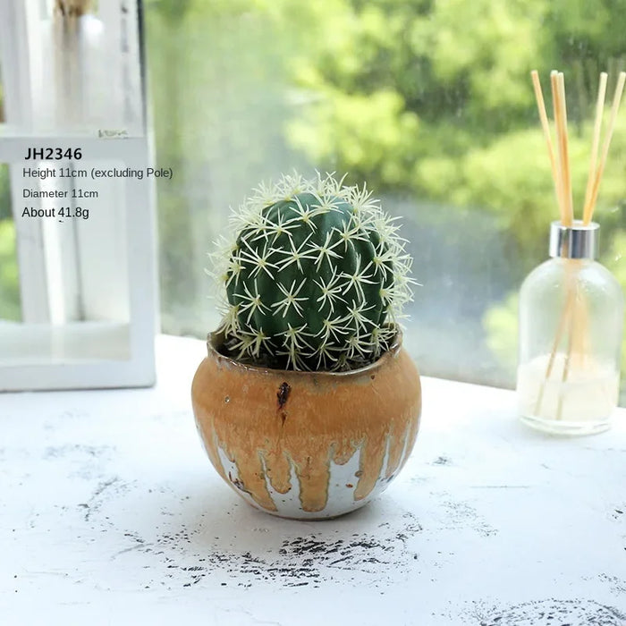 Tropical Artificial Cactus Decoration – Realistic Foam Succulent Plant for DIY Micro Landscape, Home, and Office Decor