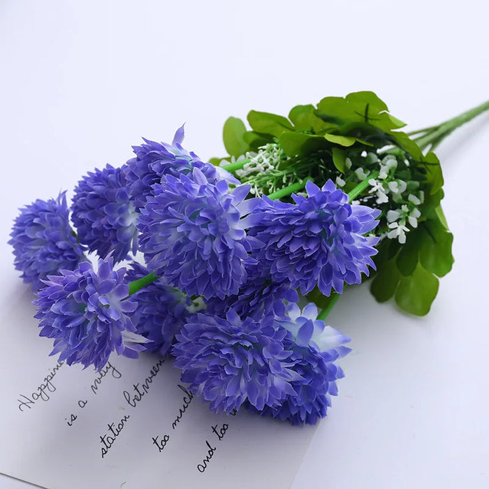 Nordic Artificial Hydrangea Camellia Bouquet – Realistic Silk Flower for DIY Home, Wedding, and Table Decorations