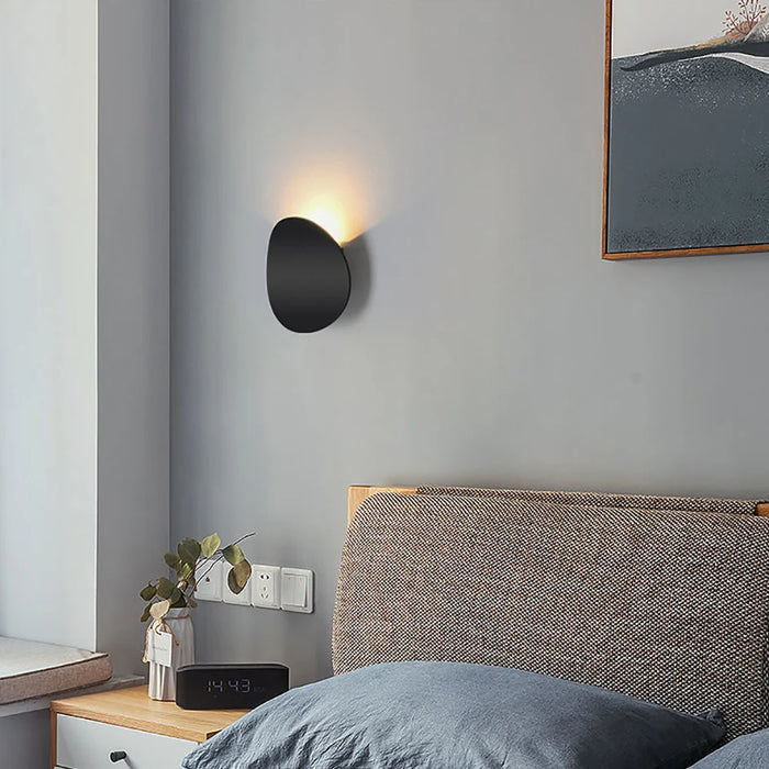 Modern LED Wall Lamp – Minimalist Round Design for Bedroom, Balcony, and TV Background Decoration