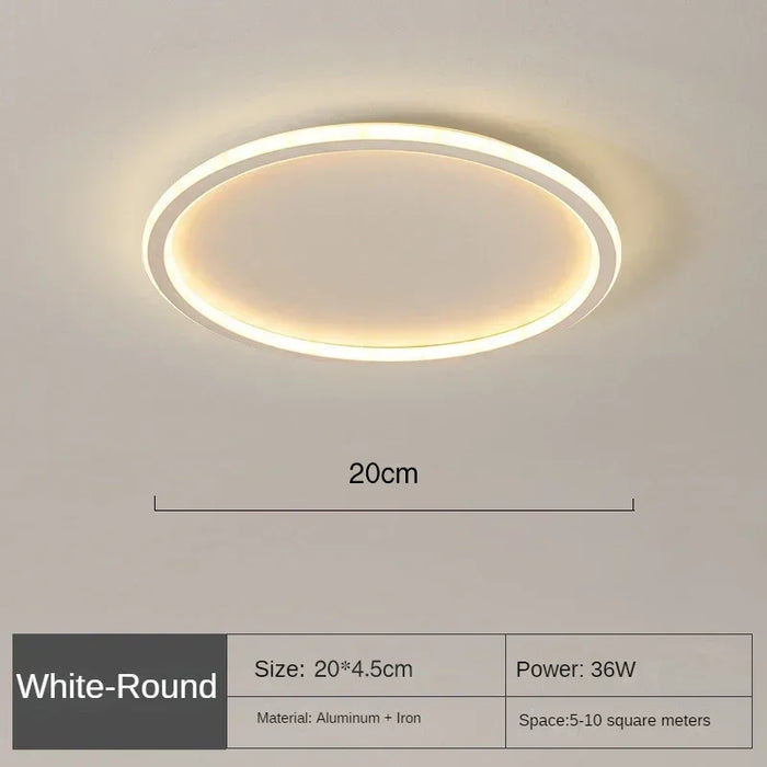 Modern LED Ceiling Light – Dimmable Indoor Lighting Fixture for Bedroom, Bathroom, Kitchen, and Corridor