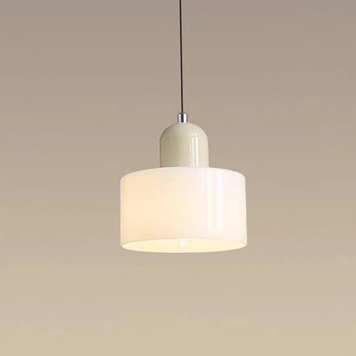 "Nordic Modern Glass Pendant Light – E27 Bulb, Long-Line Chandelier for Bedroom, Restaurant, and Bar – Available in White, Green, Pink, and Orange"