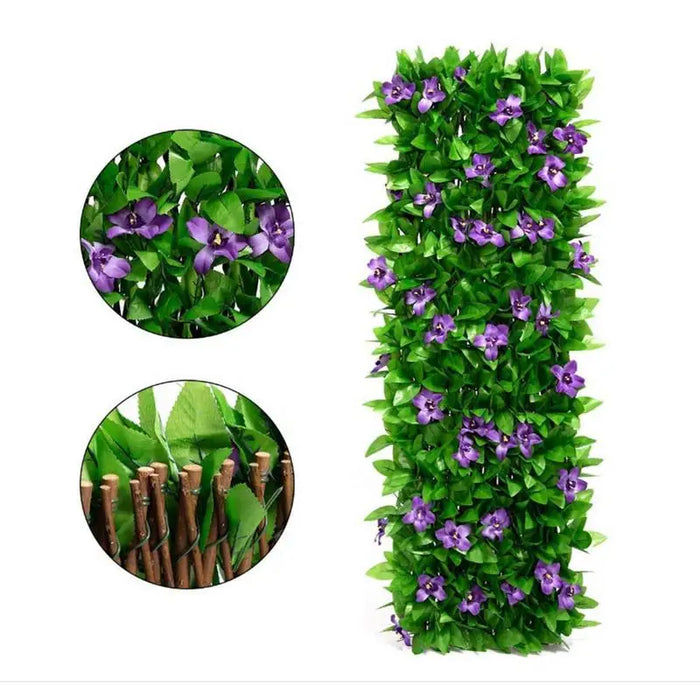 Artificial Hedge Plant Privacy Fence – Expandable Greenery Wall Screen for Home, Garden, Balcony, and Outdoor Decoration