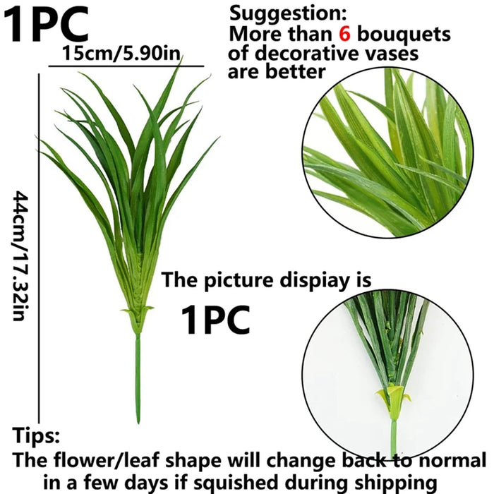 Artificial Spring Grass Plant – Plastic Faux Grass for Wedding, Party, Home, and Garden Decoration
