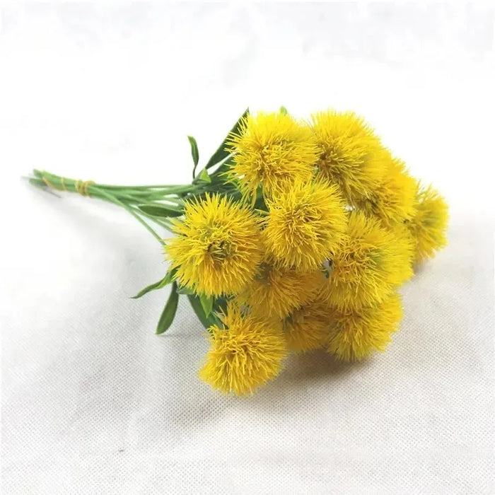 5/10Pcs Artificial Dandelion Flowers Bouquet – Silk & Plastic Faux Floral Arrangements for Living Room, Wedding, Garden, and DIY Wreaths