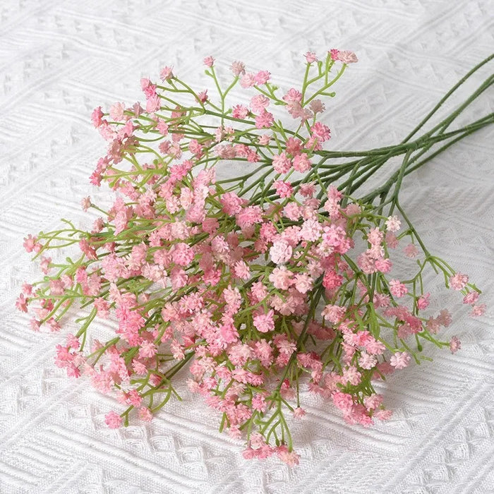 90 Heads Artificial Gypsophila Flowers – 61cm Plastic Floral Branch for DIY Wedding, Party, and Home Decorations